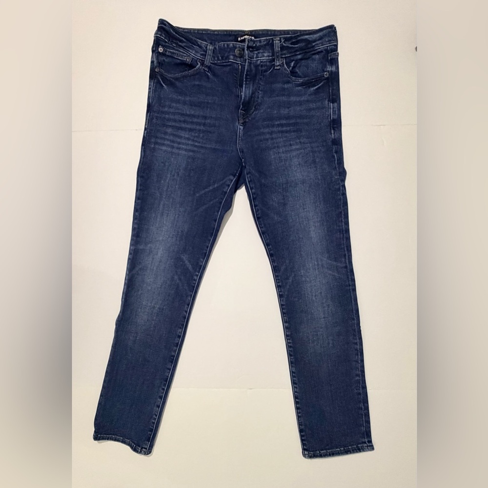Express Men's Slim Fit Jeans in Dark Blue
